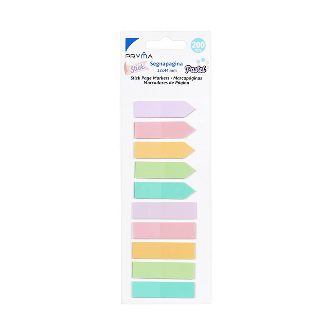 PRYMA STICK SEGNAPAGINA 12X44MM 200FF 10PZ PASTEL