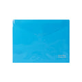 PRYMA BUSTA BOTTONE VELCRO A4 23.5X33.5 BLU FLUO 6PZ