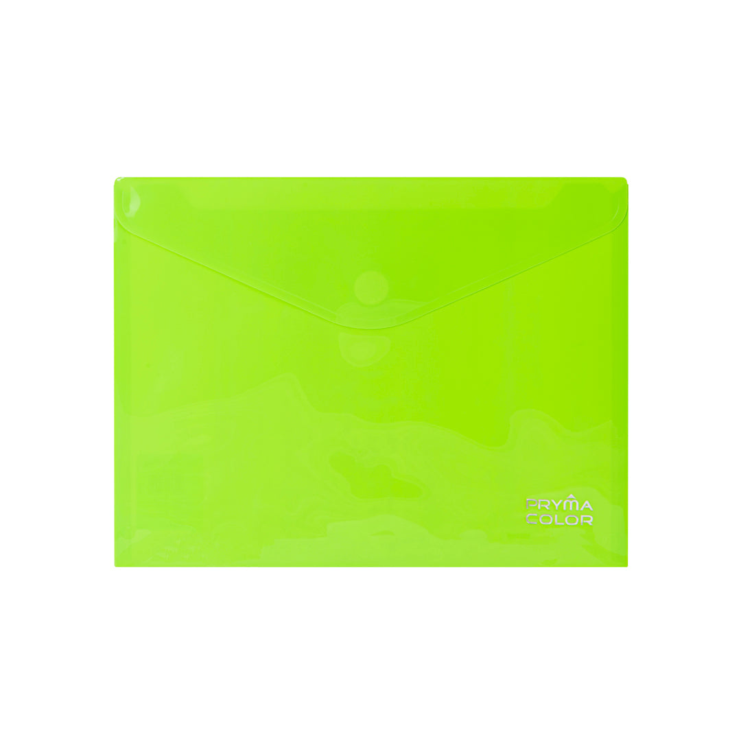 Busta Bottone Velcro A4Blu Fluo 6 pz - Pryma
