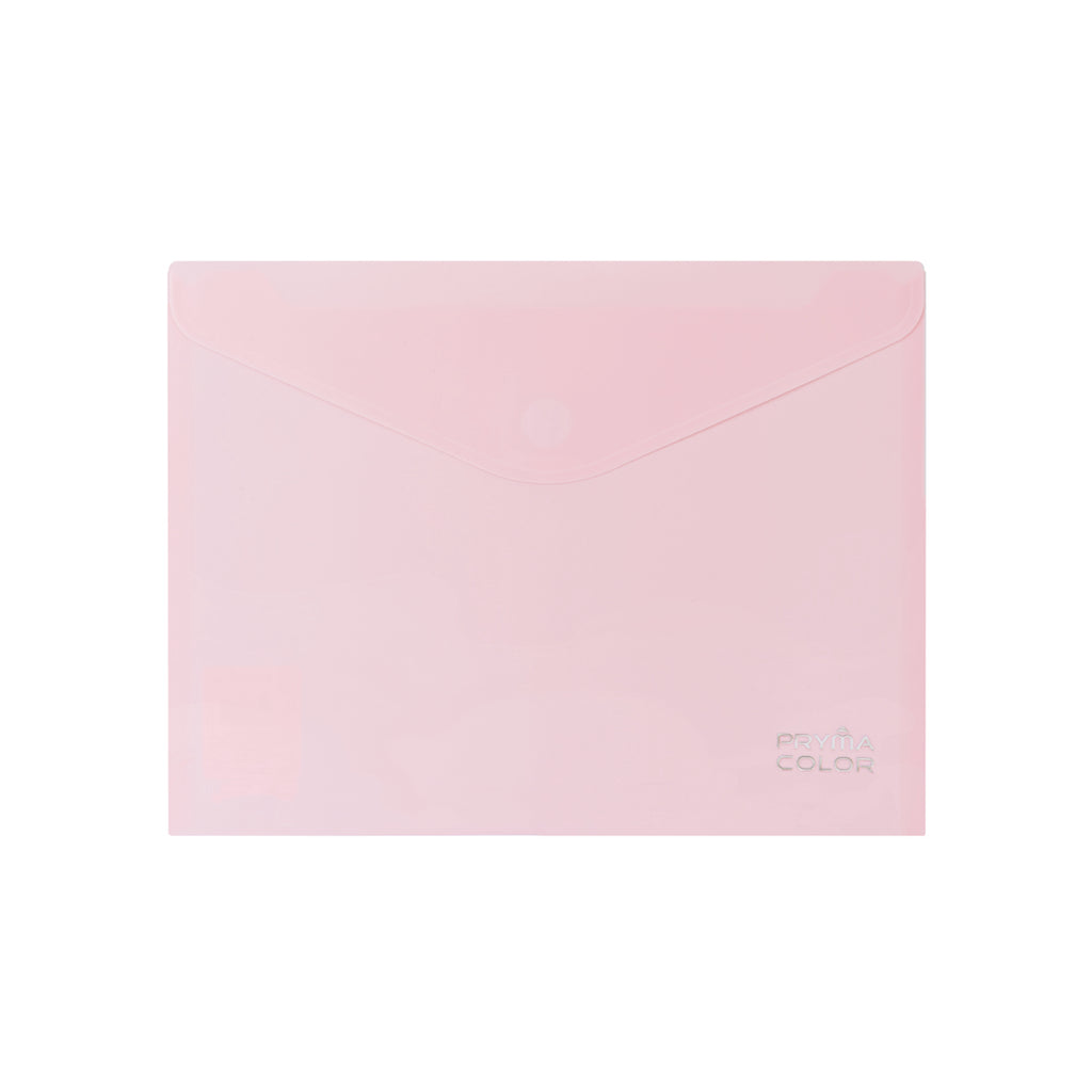 PRYMA BUSTA BOTTONE VELCRO A4 23.5X33.5 PASTELLO 6PZ