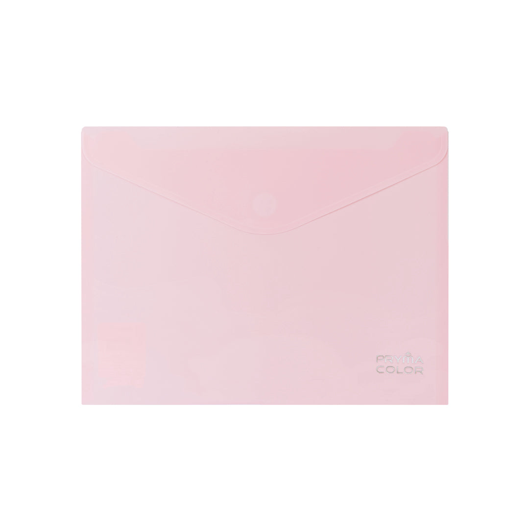 PRYMA BUSTA BOTTONE VELCRO A4 23.5X33.5 PASTELLO 6PZ